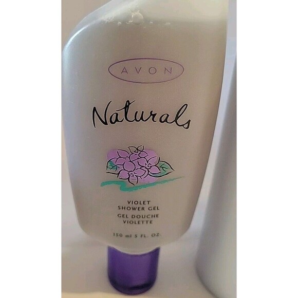 Avon Naturals VIOLET Body Lotion Shower Gel Sealed (Lot of 2) NOS 2003 - Picture 2 of 8